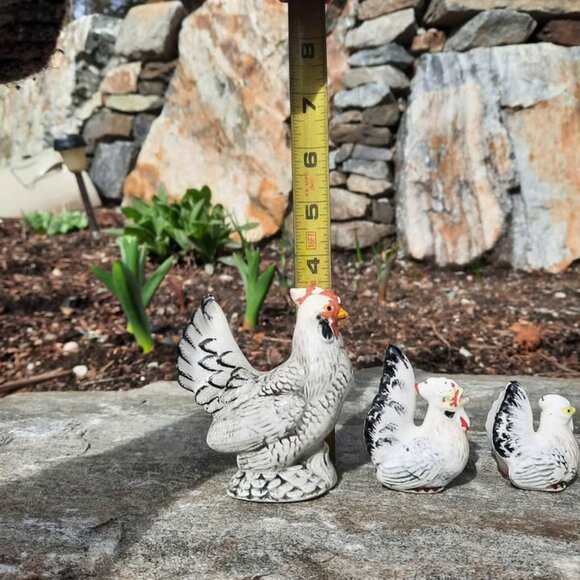 Set of 3 VTG Porcelain Rooster/Chicken Figurines - Picture 4 of 9